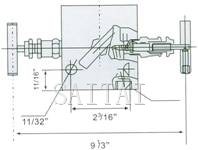 Structure of SS-M2F8 3-Valve Manifold pic 2 