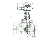 電站用法蘭楔式閘閥縮略圖 