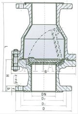 H44 F46/F3-6/10/16C/P        ANSI:150Lb/300Lb結(jié)構(gòu)圖