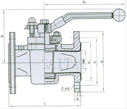 X41F46/F3-10/16C/P ANSI:150Lb結(jié)構(gòu)圖