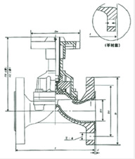 EG41W/J/Fs-6/10英標隔膜閥結構圖