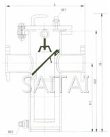 SRB系列籃式過濾器結(jié)構(gòu)圖