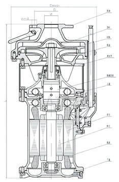 QYP潛水電泵結(jié)構(gòu)簡(jiǎn)圖