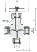 QJ-1C氣動(dòng)管路截止閥產(chǎn)品結(jié)構(gòu)圖