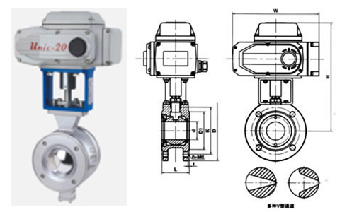 V型球閥外形總裝圖