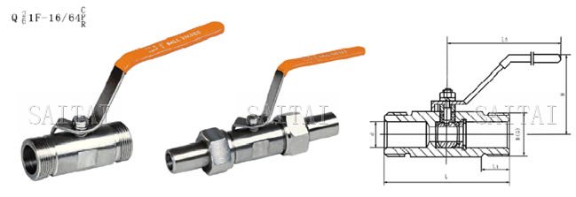 外螺紋球閥•對焊球閥Q2/61F-16/64 C/P/R