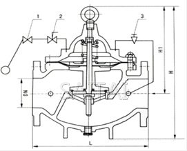 100X 遙控浮球閥結(jié)構(gòu)圖