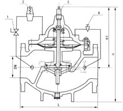 400X型流量控制閥結(jié)構(gòu)圖