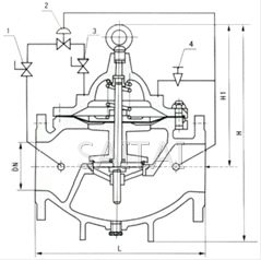 900X 型緊急關(guān)閉閥結(jié)構(gòu)圖