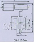 氣動V型調(diào)節(jié)球閥外形尺寸圖2