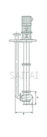 FY液下泵外形及安裝尺寸圖1