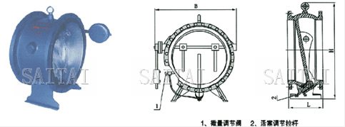 DHH44 微阻緩閉消聲止回閥外形尺寸圖