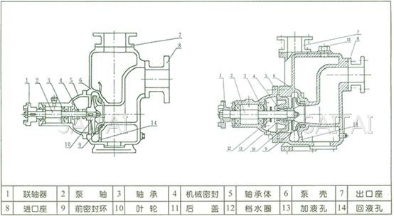 ZX自吸泵結(jié)構(gòu)圖